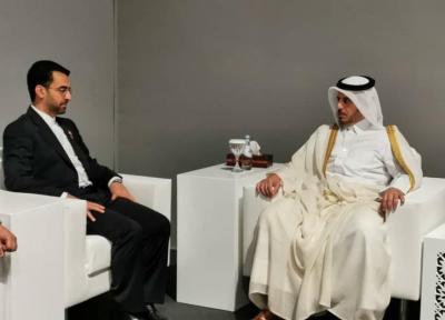 دیدار وزیر ارتباطات با نخست وزیر قطر