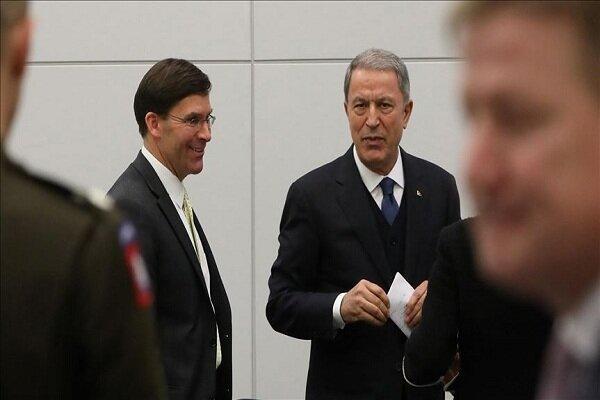 وزرای دفاع ترکیه و آمریکا دیدار کردند