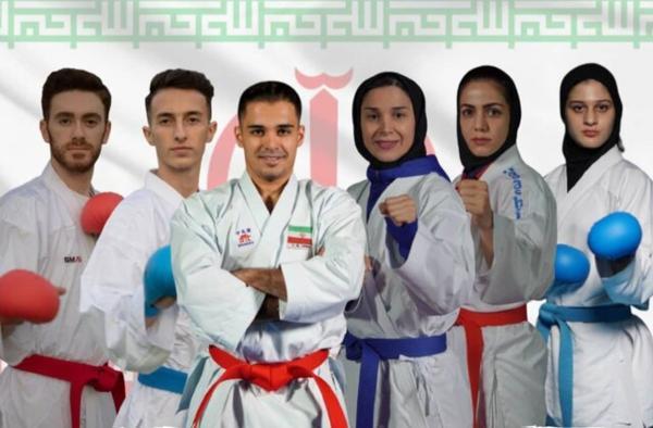 کاراته کا های ایران شش برنز کسب کردند