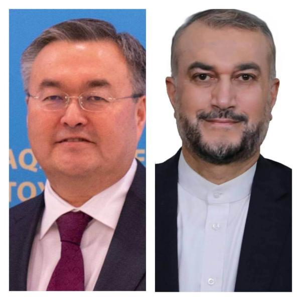 گفتگوی تلفنی وزرای امور خارجه جمهوری اسلامی ایران و جمهوری قزاقستان