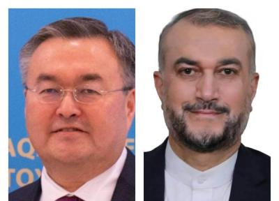 گفتگوی تلفنی وزرای امور خارجه جمهوری اسلامی ایران و جمهوری قزاقستان