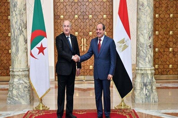 محورهای رایزنی تلفنی سران مصر و الجزایر