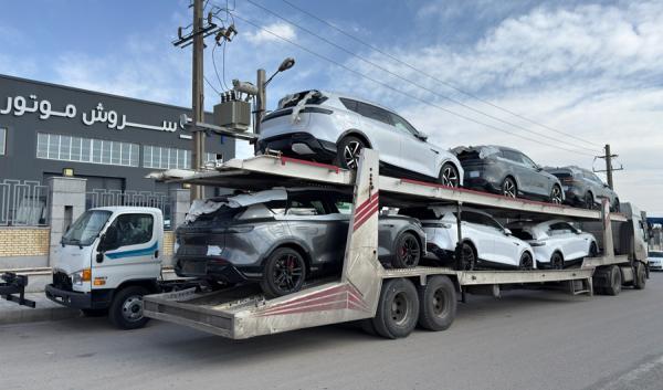 بارگیری وویا فری از سلفچگان به تهران جهت تحویل به مشتریان سروش موتور