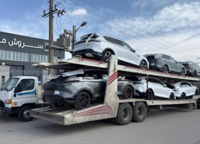 بارگیری وویا فری از سلفچگان به تهران جهت تحویل به مشتریان سروش موتور